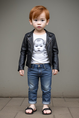 Thai infant boy with  ginger hair