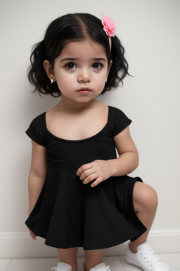 Cuban infant girl with  black hair