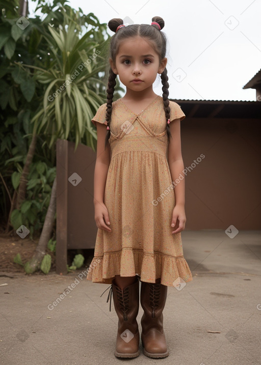 Costa rican child girl 