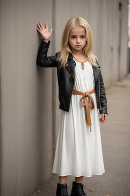 Portuguese child female with  blonde hair