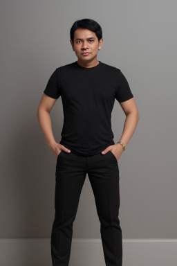 Filipino adult male with  black hair