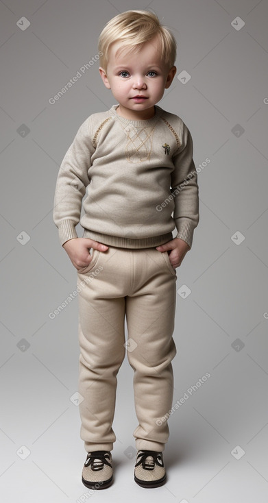 Ukrainian infant boy with  blonde hair