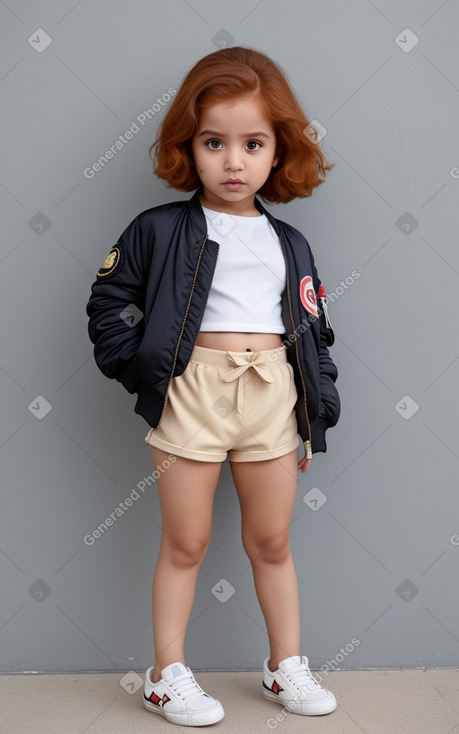 Kuwaiti infant girl with  ginger hair