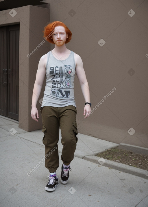 Mexican adult non-binary with  ginger hair