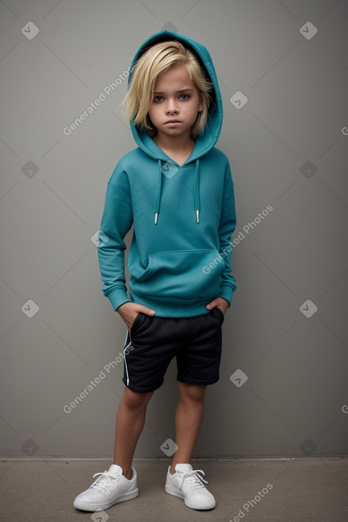 Nicaraguan child boy with  blonde hair