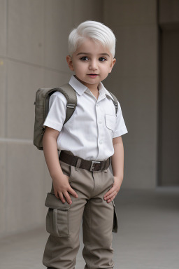 Azerbaijani infant boy with  white hair