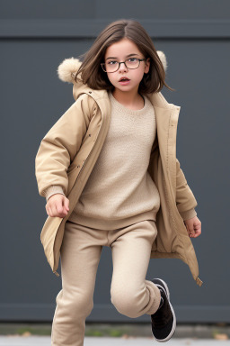 Greek child girl with  brown hair