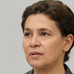 Neutral white adult male with short  brown hair and brown eyes