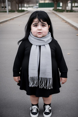 Turkish child girl with  black hair