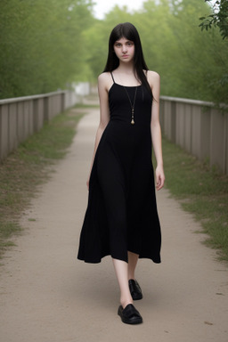 Russian teenager girl with  black hair