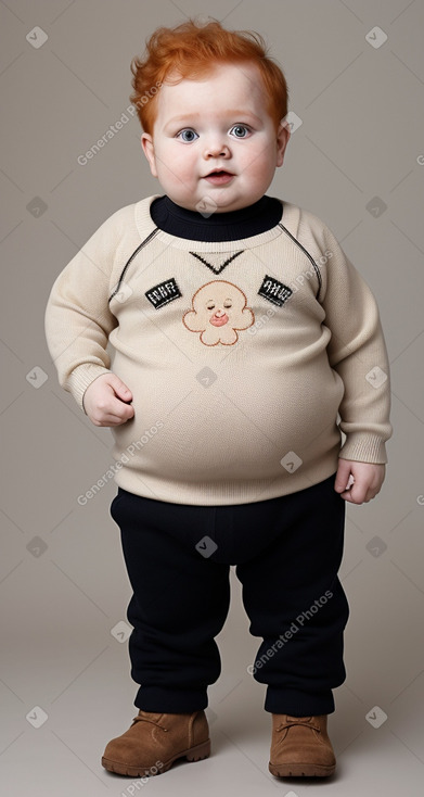 Lithuanian infant boy with  ginger hair