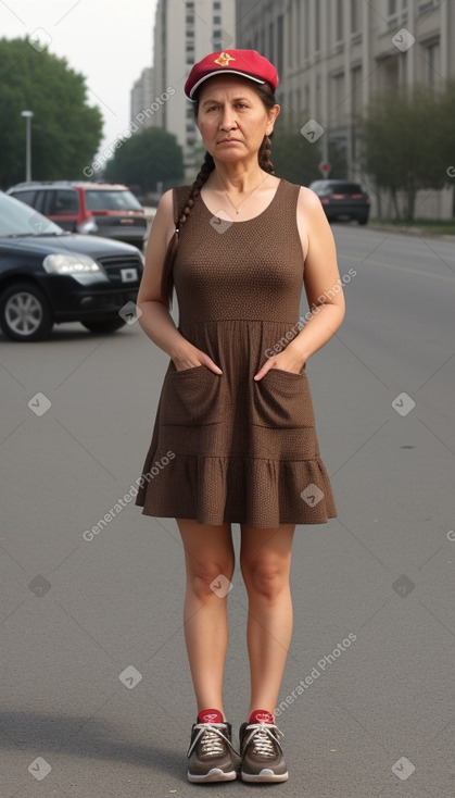 Uzbek 45 years female with  brown hair