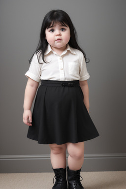 Spanish infant girl with  black hair