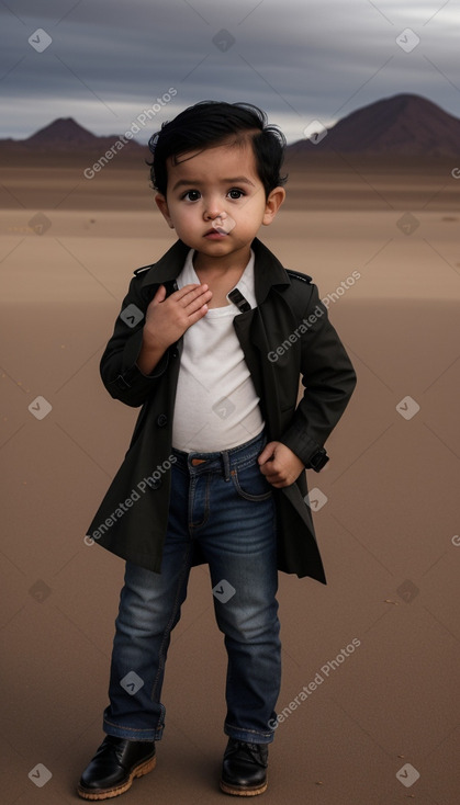 Filipino infant boy with  black hair