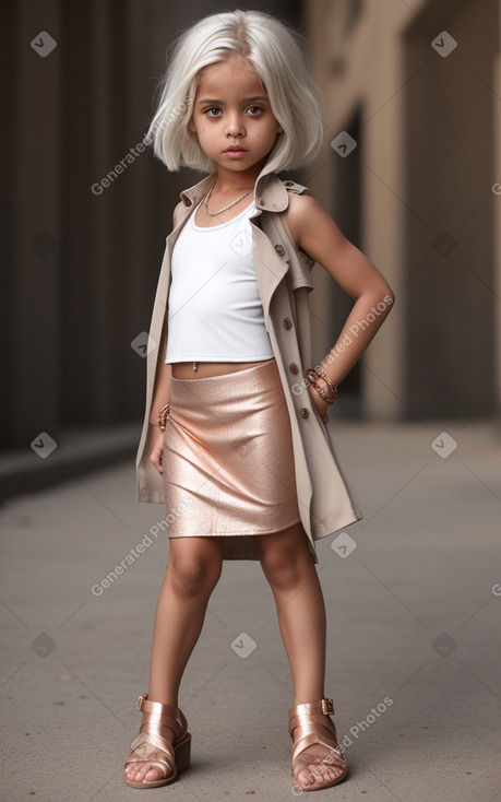 Yemeni child girl with  white hair