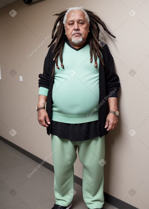 Costa rican elderly male with  black hair