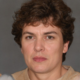 Neutral white adult male with short  brown hair and brown eyes