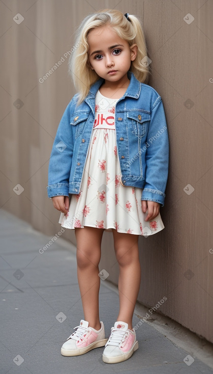 Omani infant girl with  blonde hair