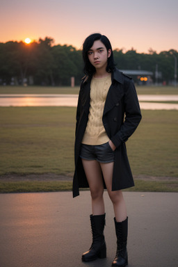 Vietnamese young adult non-binary with  black hair