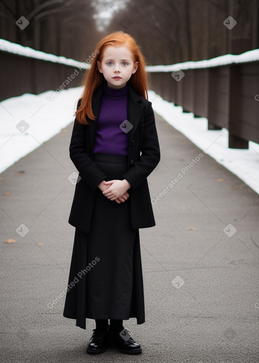 Child girl with  ginger hair