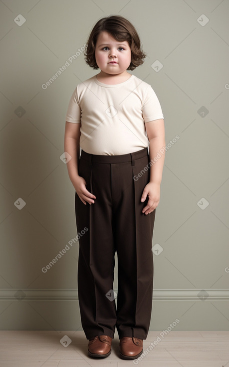 Romanian child boy with  brown hair