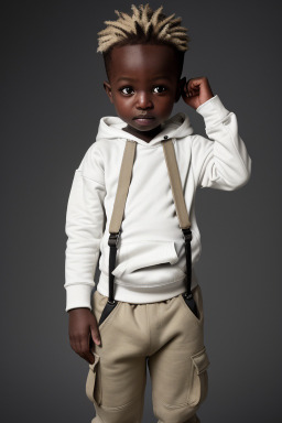 Sudanese infant boy with  white hair