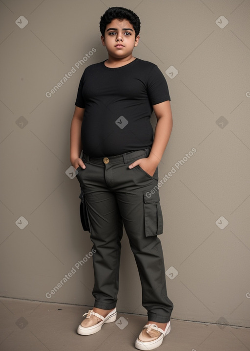 Yemeni teenager boy with  black hair