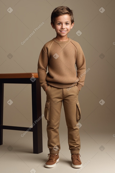 Child male with  brown hair