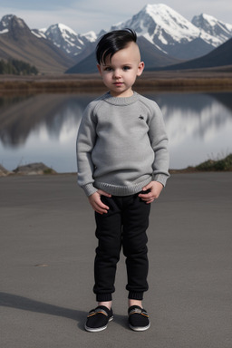 Polish infant boy with  black hair