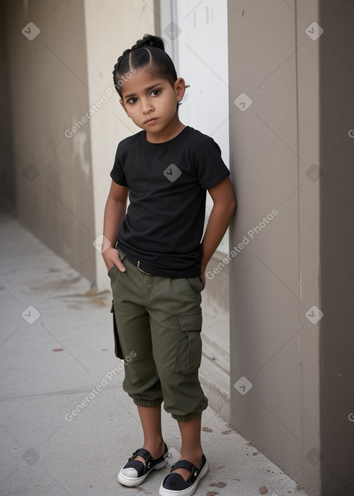 Honduran child boy with  black hair