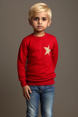 Pakistani infant boy with  blonde hair