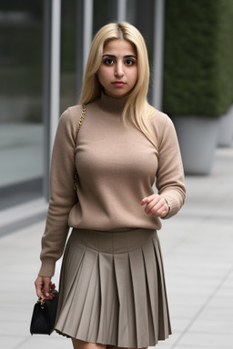 Iranian adult female with  blonde hair