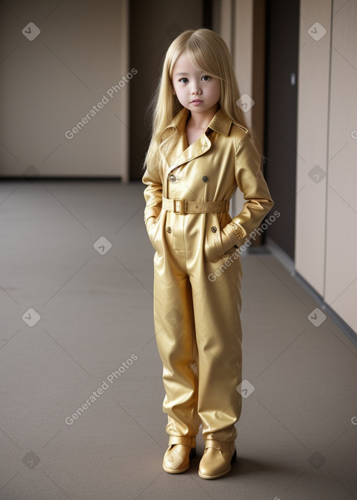 Japanese child female with  blonde hair