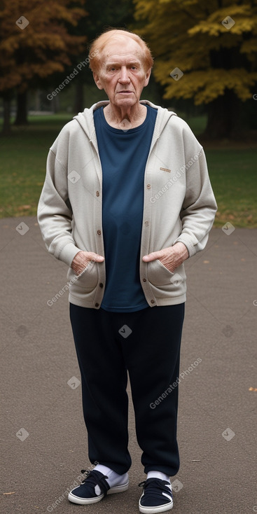 Caucasian elderly male with  ginger hair