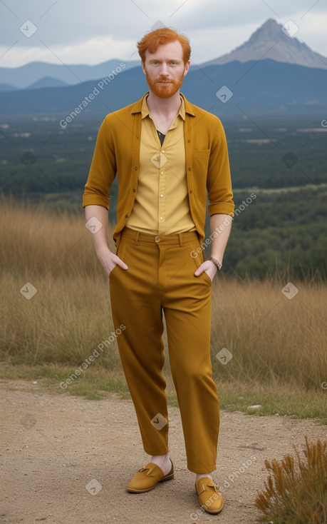 Italian adult male with  ginger hair