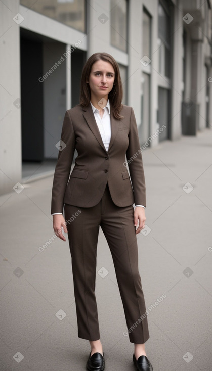 Swiss adult female with  brown hair