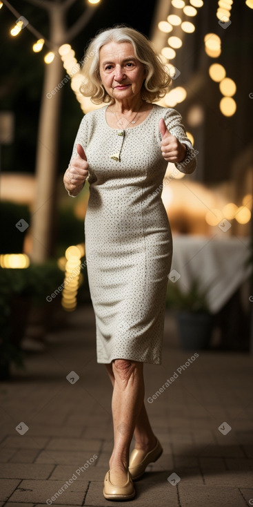 Bulgarian elderly female with  blonde hair