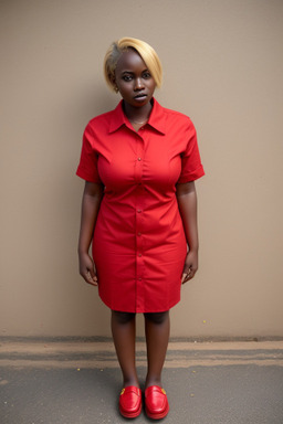 Ugandan adult female with  blonde hair