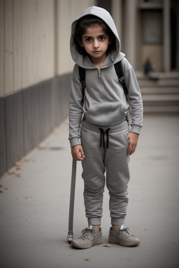 Syrian child girl with  gray hair