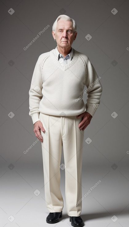 Australian elderly male with  white hair