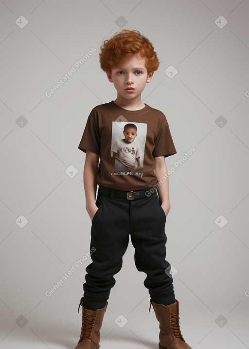 Dominican child boy with  ginger hair