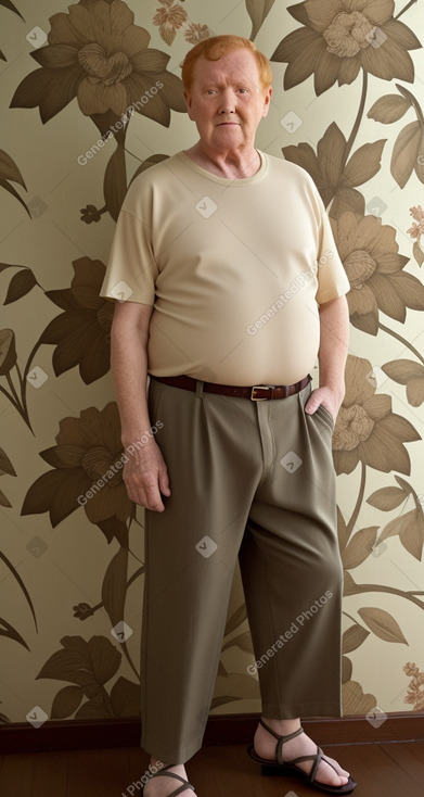 French elderly male with  ginger hair