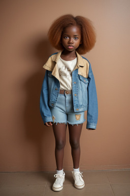 Ghanaian child girl with  ginger hair