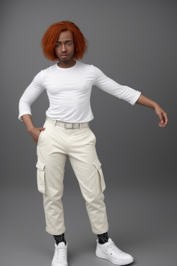 Nigerian adult non-binary with  ginger hair