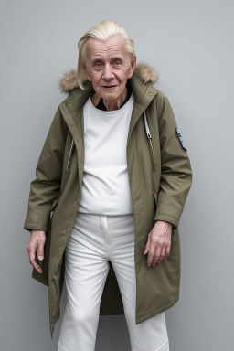 Dutch elderly non-binary with  blonde hair