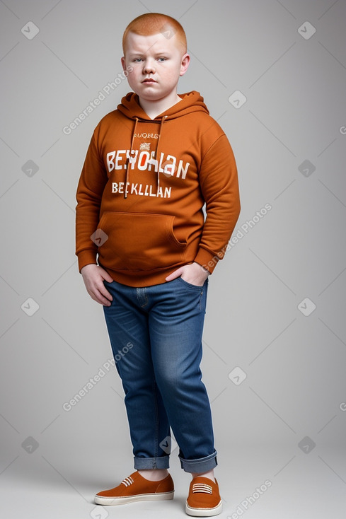 Belarusian child boy with  ginger hair