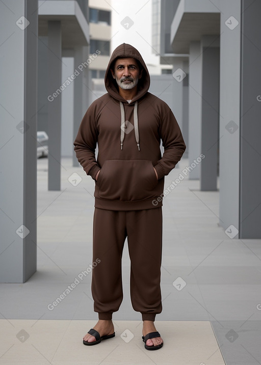 Kuwaiti middle-aged male with  brown hair