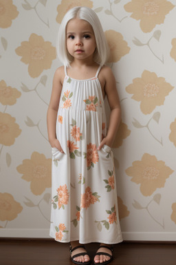 Puerto rican infant girl with  white hair