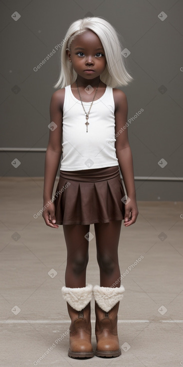 Child girl with  white hair