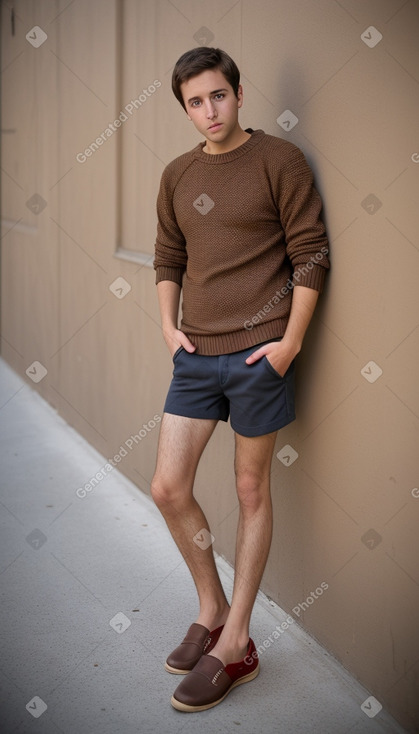 Israeli adult male with  brown hair